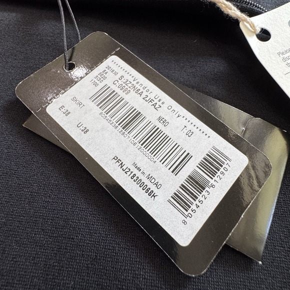 Emporio Armani Jersey Stretch Midi Pencil Skirt Size 2 Black Below Knee - Picture 8 of 16